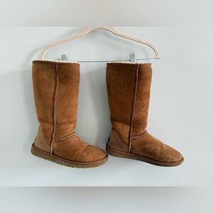 UGG Tan Suede Tall Boots, Size 6, Good Condition